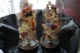 Parglober med pappersblomster