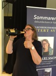 Releasefest tumme upp av kvinniga deckarförfattaren C T Karlsson
