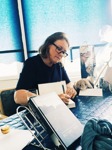 Signering av kvinnliga deckarförfattaren C T Karlsson i debutboken Falkenbergsmorden Bittert svek