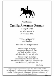 210430 Begravdes fina Gunilla Åkerman.