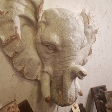 Elefant för väggen