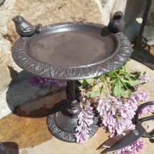 Fågelbad i gjutjärn