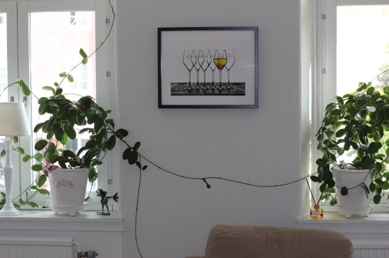 Champagnetavla Glasses of Champangne by Niklas Palmklint