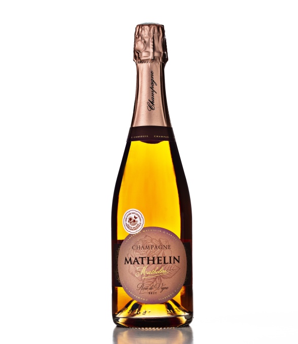 Champagne Mathelin Rosé de Saignée Brut som vi valde till chokladprovningen. Foto: Niklas Palmklint.