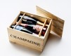 Champagnelåda i trä | 6 flaskor