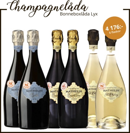 Champagne Mathelin Bonneboxlåda Lyx Champagne Mathelin Bonneboxlåda Lyx