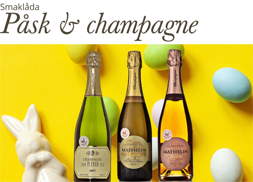 Smaklåda med champagne för påsken. Smaklåda med champagne för påsken.