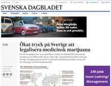 Ökat tryck på Sverige att legalisera medicinsk marijuana
