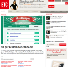 SR gör reklam för cannabis