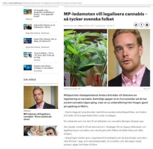 MP-ledamot vill legalisera cannabis hemsidan
