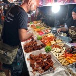 Evening market in Saladan