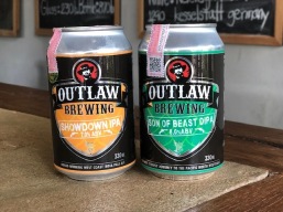 IPA and DIPA from Outlaw Brewing, Thailand.