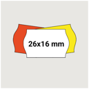 Prisetikett 26x16mm 7200st