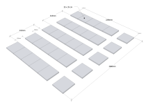 Placering trädgårdsplattor XL