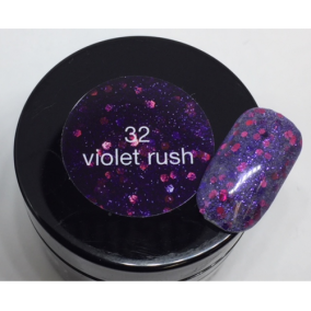 -Lcn- Colour Gel Glitter Violet Rush 5ml