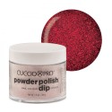 Cuccio Dipping Powder Dark Red Glitter, 45g