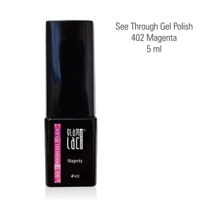 GlamLac- See Through Magenta Gel Polish 5ml