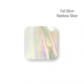 GlamLac- Foil Rainbow Silver 30 cm