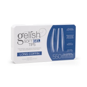 .Gelish- Soft Gel Tips - Long Coffin