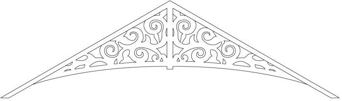 Decorative brackets for your porch or veranda from our standard dimensions or order your brackets with your specified dimensions. Brackets, Bracket, House Decoration, House Decorations, Balusters, Gable Decorations, Railings, Banisters, from Sweden, Swedish houses, Gaveldekor, Gingerbread, gingerbread-house - Gaveldekor Gaveltopp 011