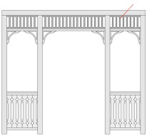 Gaveldekor Överdekor 001. Köp Snickarglädje och dekoration till verandan, farstukvisten, hela huset och villan. Måttanpassade konsoler, staket och räcken med snickarglädje. Du hittar gammaldags träräcke att köpa, trästaket med detaljer, mönster, ornament, dekoration för huset, snideri, träsnideri och snickarglädje med krusiduller och krumelurer till farstukvist och veranda samt dekor till taket och vindskivorna. Nockdekor och gavelornament. Dekoration till fönster och överliggare med dekorativt fönsterfoder. Prisvärt, svensktillverkat och snabb leverans. Gaveldekor Överdekor 001. Köp Snickarglädje och dekoration till verandan, farstukvisten, hela huset och villan. Måttanpassade konsoler, staket och räcken med snickarglädje. Du hittar gammaldags träräcke att köpa, trästaket med detaljer, mönster, ornament, dekoration för huset, snideri, träsnideri och snickarglädje med krusiduller och krumelurer till farstukvist och veranda samt dekor till taket och vindskivorna. Nockdekor och gavelornament. Dekoration till fönster och överliggare med dekorativt fönsterfoder. Prisvärt, svensktillverkat och snabb leverans.