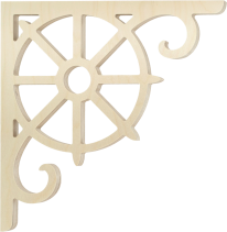 Gaveldekor konsol 011 Decorative brackets for your porch or veranda from our standard dimensions or order your brackets with your specified dimensions. Brackets, Bracket, House Decoration, House Decorations, Balusters, Gable Decorations, Railings, Banisters, from Sweden, Swedish houses, Gaveldekor, Gingerbread, gingerbread-house
