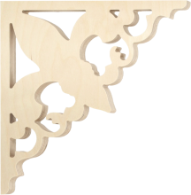 Gaveldekor konsol 095 Decorative brackets for your porch or veranda from our standard dimensions or order your brackets with your specified dimensions. Brackets, Bracket, House Decoration, House Decorations, Balusters, Gable Decorations, Railings, Banisters, from Sweden, Swedish houses, Gaveldekor, Gingerbread, gingerbread-house