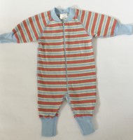 Pyjamas Bebis Zipper - Randig Multi 50-68cl