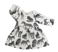 Babyklänning Zebra - 3-12mån