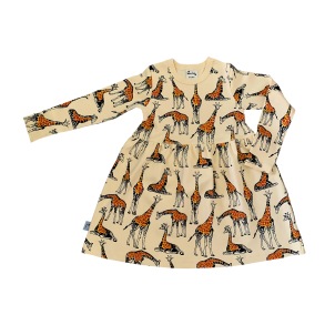 Barnklänning Giraffer - 1-6år - Barnklänning giraff 1-2år