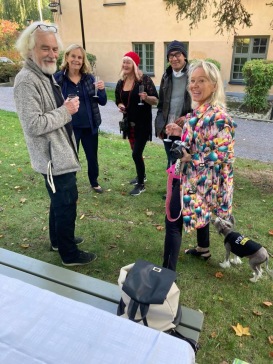 Ragnar Alströmer, Eva Jacobson, Carina Aynsley, Tommy Karman och Carina Cefa Öhrlund på Långholmen i sept-20. Ragnar Alströmer, Eva Jacobson, Carina Aynsley, Tommy Karman och Carina Cefa Öhrlund på Långholmen i sept-20.