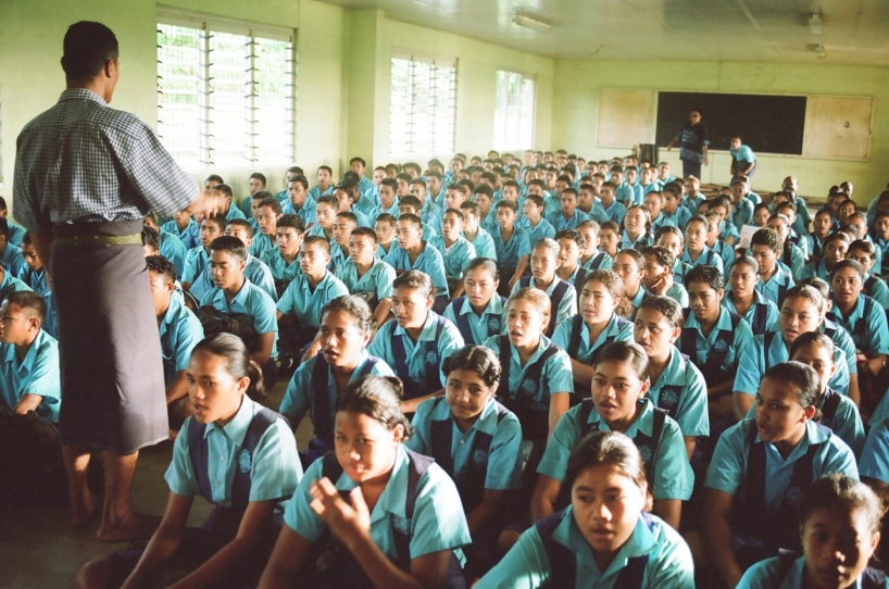 Ett klassrum i Samoa. Ett klassrum i Samoa.