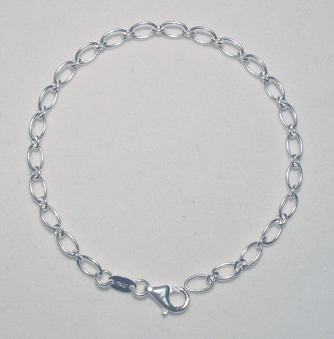 Armband silver - Berlockarmband 18 cm