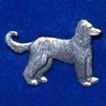 Afghan Brosch Kenart - Afghan silverfärgad