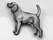 Beagle Brosch Kenart - Beagle silverfärgad