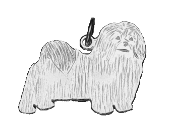 Bichon Havanais hängsmycke - Silver