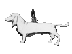 Basset Artésien Normand hängsmycke - Silver
