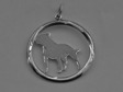 Staffordshire Bullterrier hängsmycke med cirkel