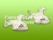 Beagle manschettknappar par - 18k guld