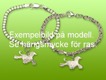 Beagle hängsmycke till armband - 18k guld