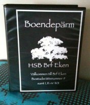 En av boendepärmarna En av boendepärmarna