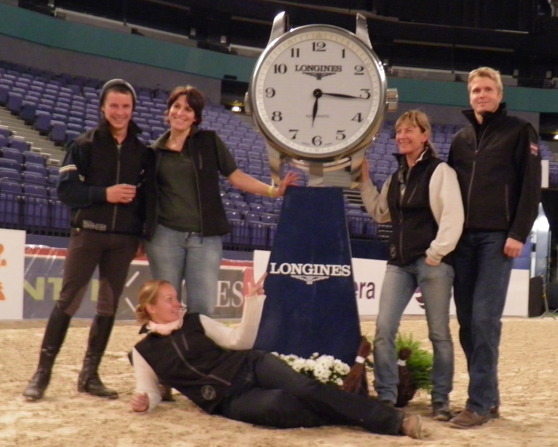 Certifierade Instruktör Petra, Raivo, Jenny, Ann and our rider Adrien Brannelly in Helsinki Horse Show