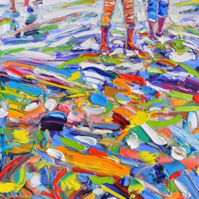 Beach plastic: 50x60 cm, oil, 2018, Anna Afzelius-Alm - price upon request