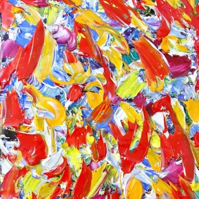Fire within: 30x30 cm, oil on canvas - SOLD