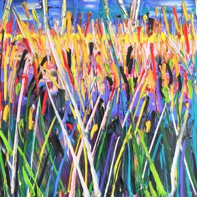 Imaginary reed - In it: 80x120 cm, oil on canvas - price upon request