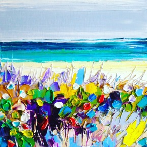 Beach bush: 30x30 cm, oil on canvas - SOLD