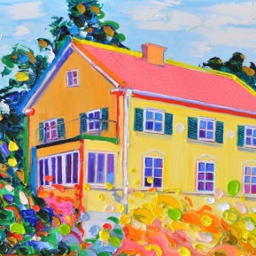 Yellow house: 50x70, oil on canvas - SOLD