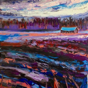 Colder and darker: 50x70 cm, oil on canvas - SOLD