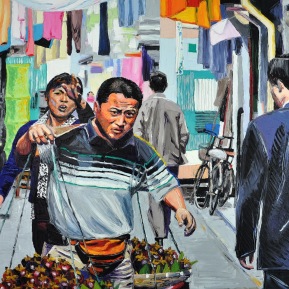 Yuyuan moment: 120x80cm, oil on canvas, sold