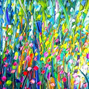 Grass: 80x100 cm, oil, 2019, Anna Afzelius-Alm - SOLD